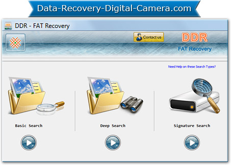 FAT Partition Data Recovery Software Screenshot