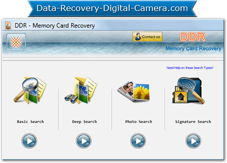 Memory Card Data Recovery Software Screenshot