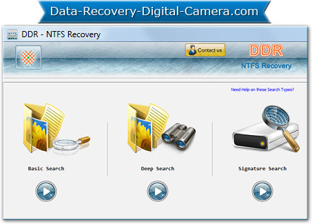 NTFS Partition Data Recovery Software Screenshot