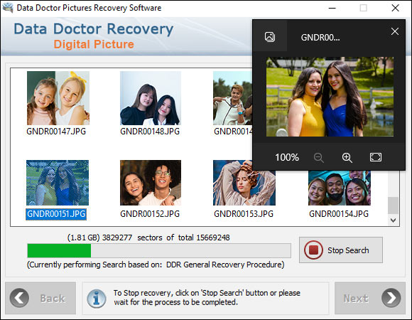 Data Recovery for Digital Pictures