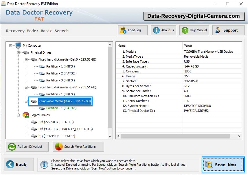 Select partition