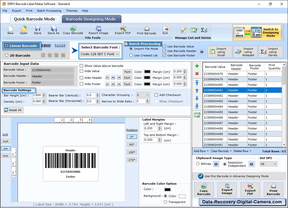 Barcode Label Generator Software